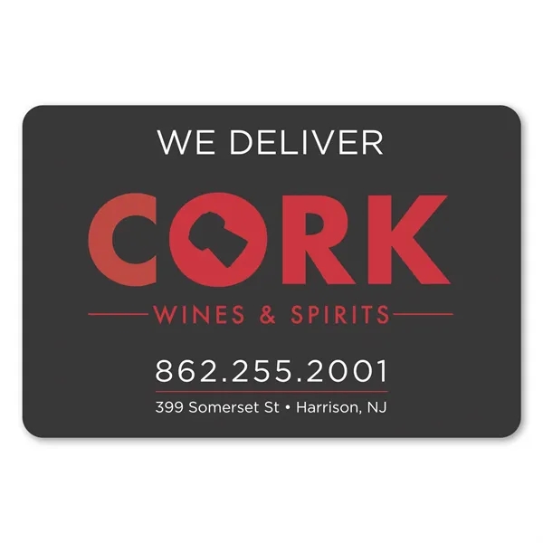 2" x 3" rectangle shaped label with permanent adhesive backing and... from ASI 68507 The Magnet Group / Magnet LLC™