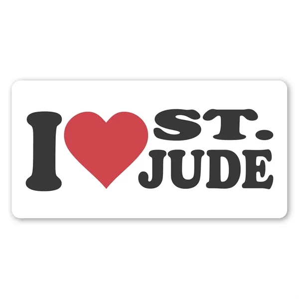 2" x 4" rectangle shaped label with permanent adhesive backing and... from ASI 68507 The Magnet Group / Magnet LLC™