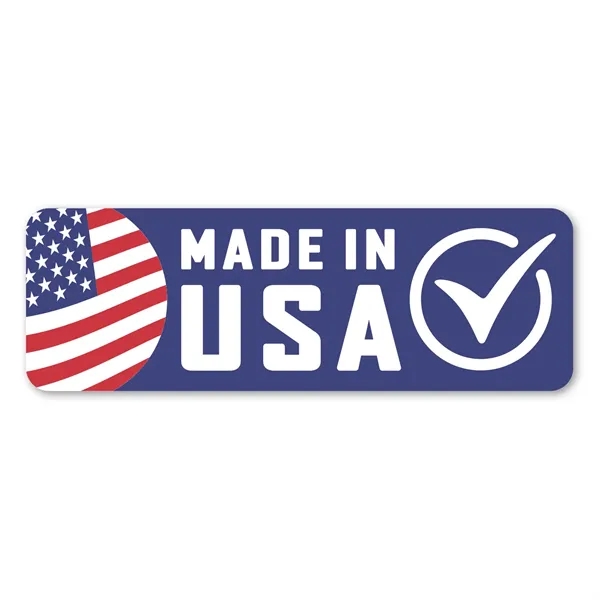 1" x 3" rectangle shaped label with permanent adhesive backing and... from ASI 68507 The Magnet Group / Magnet LLC™