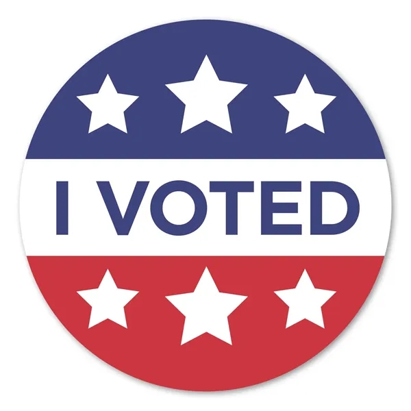 2.5" round label with permanent adhesive backing and spot color imprinting.... from ASI 68507 The Magnet Group / Magnet LLC™