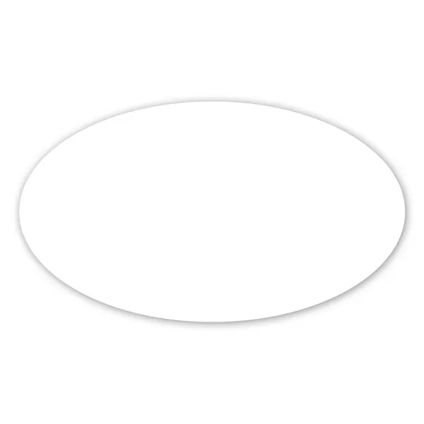 2" x 3.5" oval shaped label with permanent adhesive backing and... from ASI 68507 The Magnet Group / Magnet LLC™