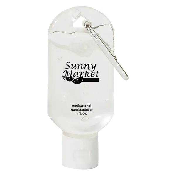 1 oz. Hand Sanitizer with Carabiner.  Lightly Scented.... from ASI 61125 Hit Promotional Products / Hit®