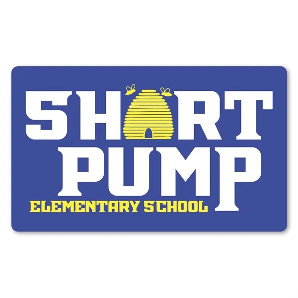 3" x 5" rectangle shaped label with permanent adhesive backing and... from ASI 68507 The Magnet Group / Magnet LLC™