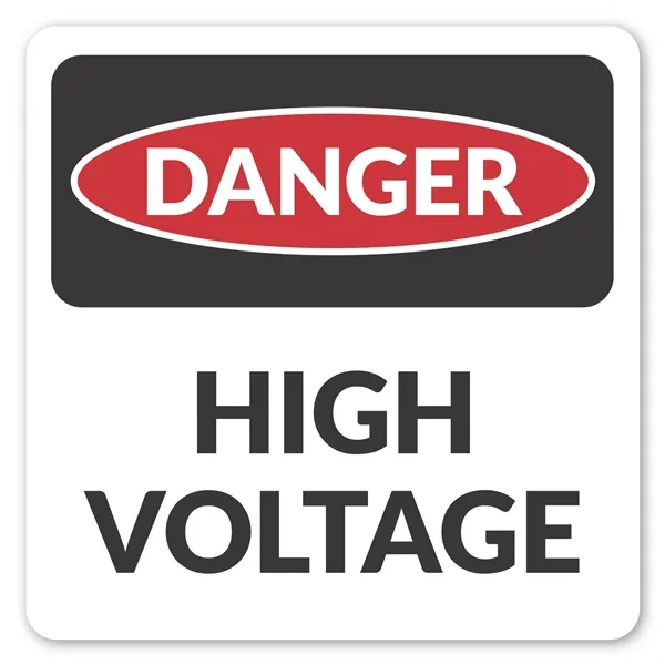 2.5" x 2.5" square shaped label with permanent adhesive backing and... from ASI 68507 The Magnet Group / Magnet LLC™