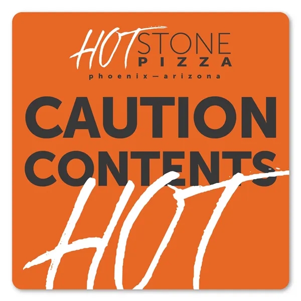 3.5" x 3.5" square shaped label with permanent adhesive backing and... from ASI 68507 The Magnet Group / Magnet LLC™