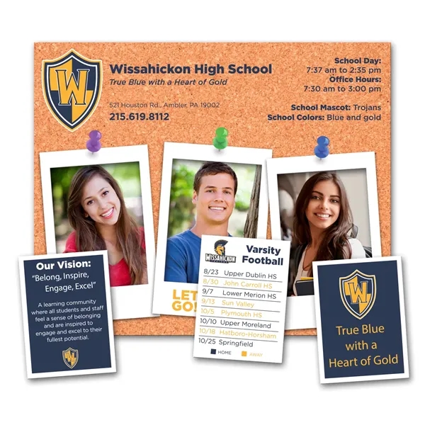 Punch out magnet featuring four color process customization.... from ASI 68507 The Magnet Group / Magnet LLC™