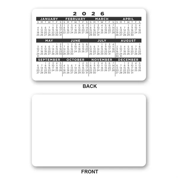 Pocket-sized plastic wallet loyalty card with full color printed custom text... from ASI 68507 The Magnet Group / Magnet LLC™