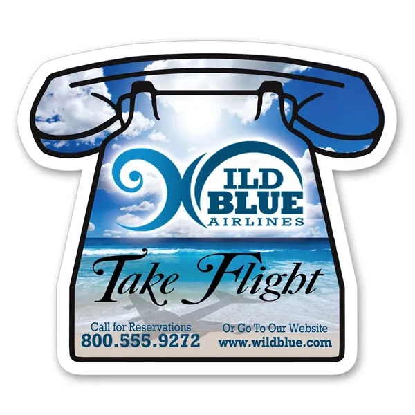 2 7/16 x 3 7/16" telephone shaped magnet with strong holding... from ASI 68507 The Magnet Group / Magnet LLC™