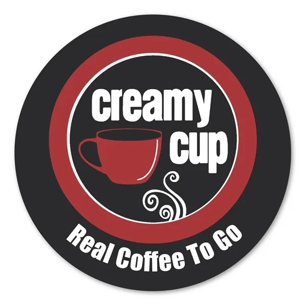 4" circle shaped label with permanent adhesive backing and customization.... from ASI 68507 The Magnet Group / Magnet LLC™