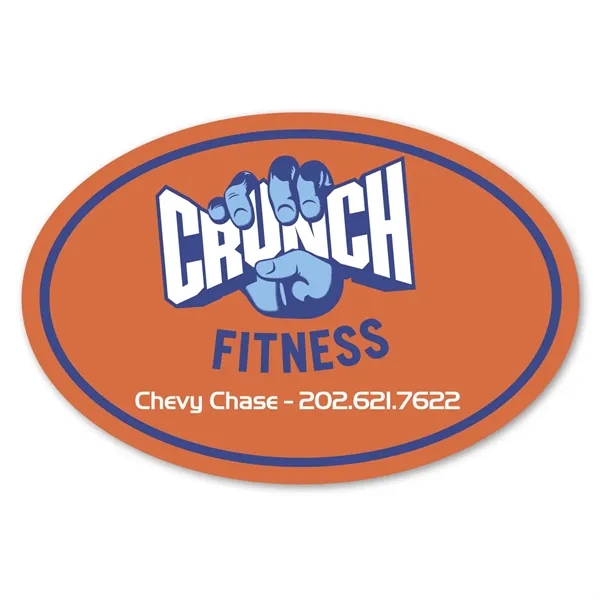 2" x 3" oval shaped label with permanent adhesive backing and... from ASI 68507 The Magnet Group / Magnet LLC™