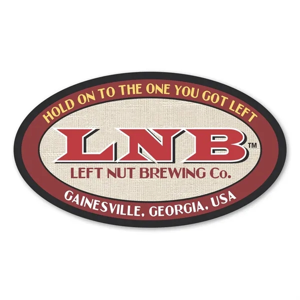 2" x 3.5" oval shaped label with permanent adhesive backing and... from ASI 68507 The Magnet Group / Magnet LLC™