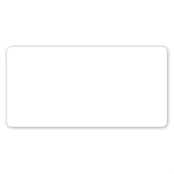 2" x 4" rectangle shaped label with permanent adhesive backing and... from ASI 68507 The Magnet Group / Magnet LLC™