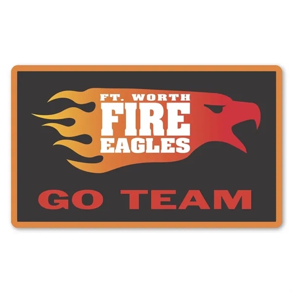 3" x 5" rectangle shaped label with permanent adhesive backing and... from ASI 68507 The Magnet Group / Magnet LLC™