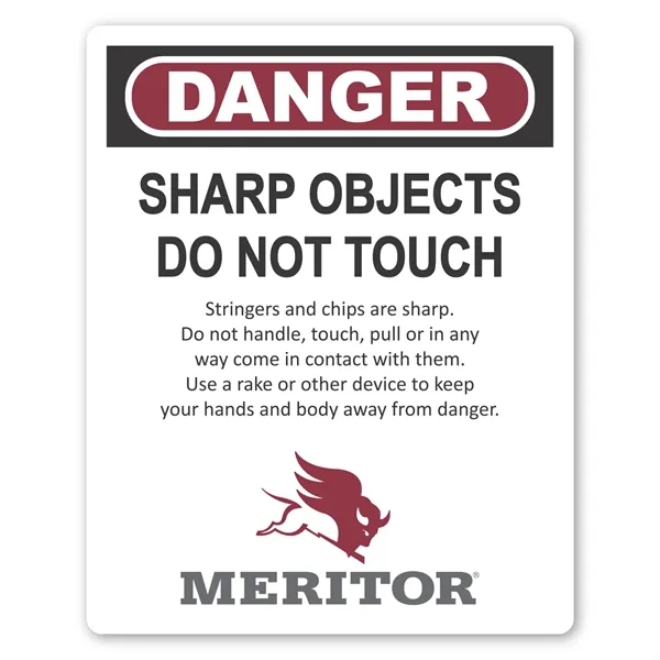 4" x 5" rectangle shaped label with permanent adhesive backing and... from ASI 68507 The Magnet Group / Magnet LLC™