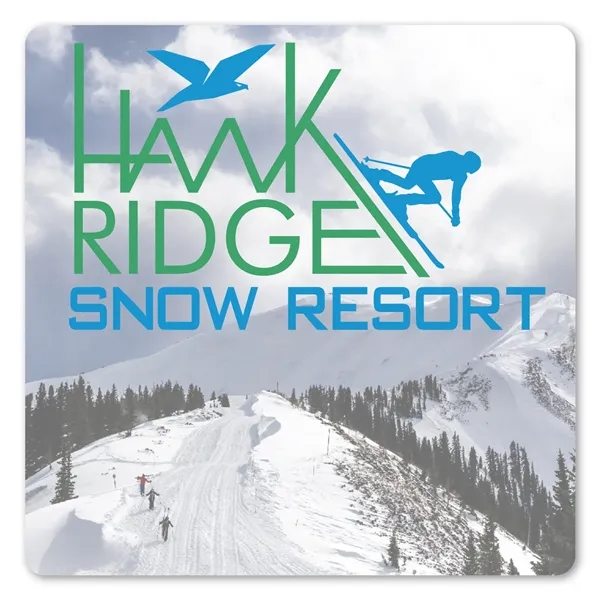 3.5" x 3.5" square shaped label with permanent adhesive backing and... from ASI 68507 The Magnet Group / Magnet LLC™