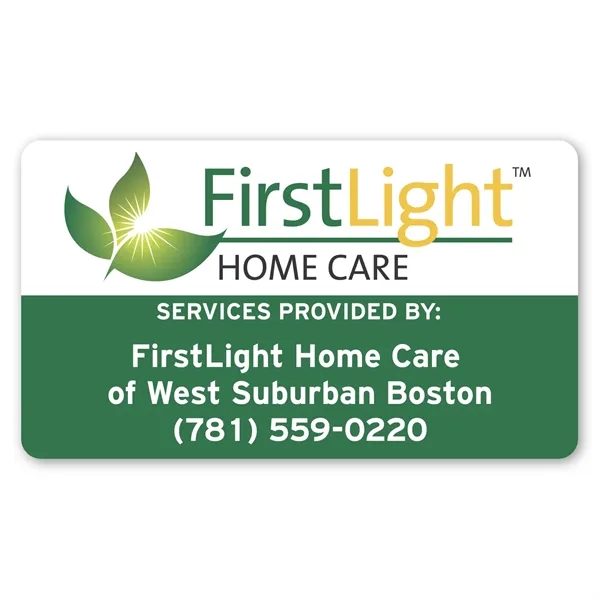 2" x 3.5" rectangular shaped label with removable adhesive backing and... from ASI 68507 The Magnet Group / Magnet LLC™