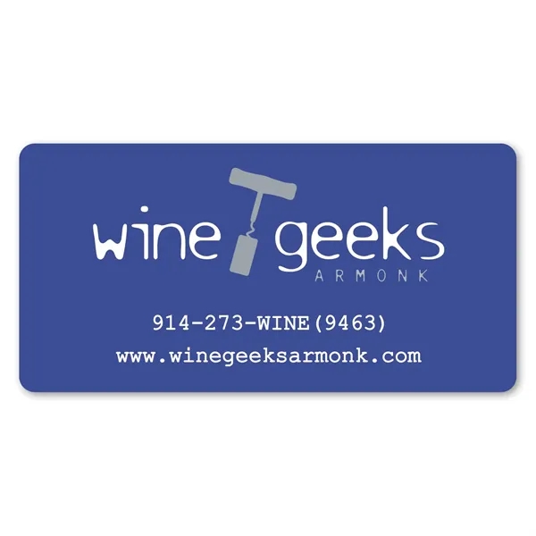 2" x 4" rectangular shaped label with removable adhesive backing and... from ASI 68507 The Magnet Group / Magnet LLC™