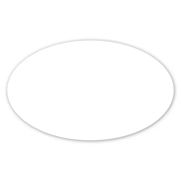 3" x 5" oval shaped, repositionable label with patterned adhesive backing... from ASI 68507 The Magnet Group / Magnet LLC™