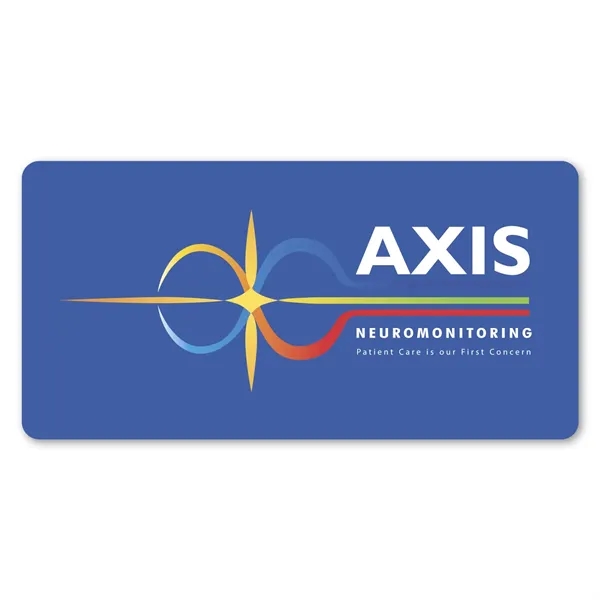 2" x 4" rectangular shaped, repositionable label with patterned adhesive backing... from ASI 68507 The Magnet Group / Magnet LLC™
