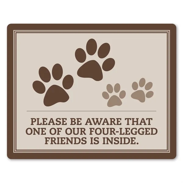 4" x 5" rectangular shaped, repositionable label with patterned adhesive backing... from ASI 68507 The Magnet Group / Magnet LLC™