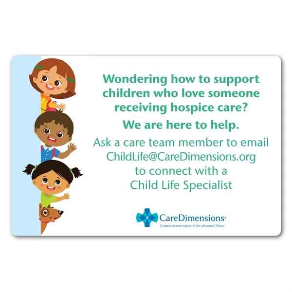 4" x 6" rectangular shaped, repositionable label with patterned adhesive backing... from ASI 68507 The Magnet Group / Magnet LLC™