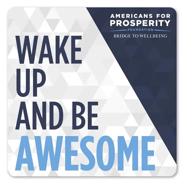 3" x 3" square shaped, repositionable label with patterned adhesive backing... from ASI 68507 The Magnet Group / Magnet LLC™