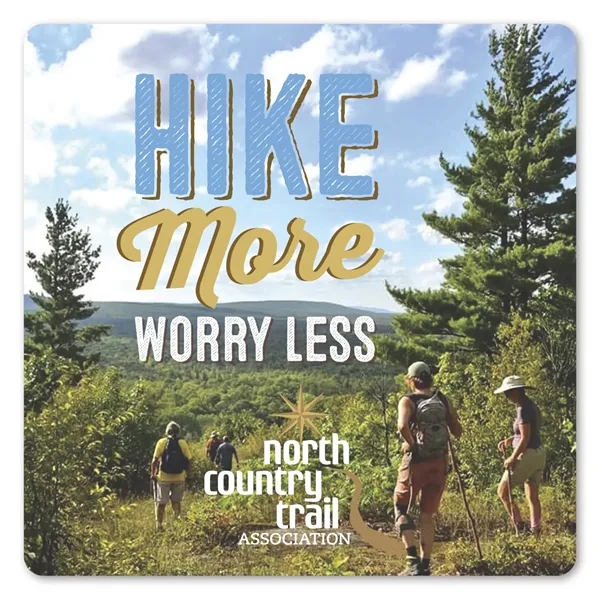 3.5" x 3.5" square shaped, repositionable label with patterned adhesive backing... from ASI 68507 The Magnet Group / Magnet LLC™