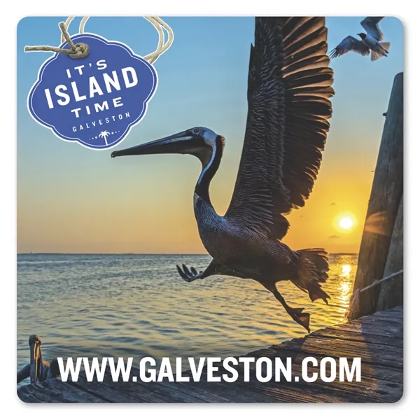 4" x 4" square shaped, repositionable label with patterned adhesive backing... from ASI 68507 The Magnet Group / Magnet LLC™