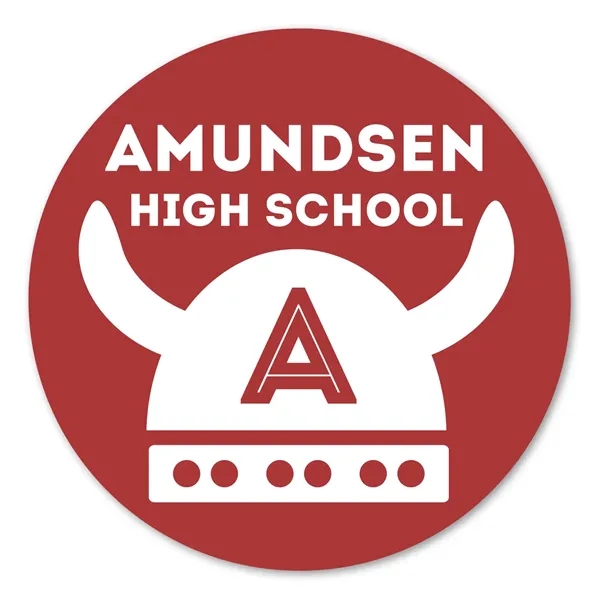 4" round bumper sticker with UV finish, permanent adhesive backing and... from ASI 68507 The Magnet Group / Magnet LLC™