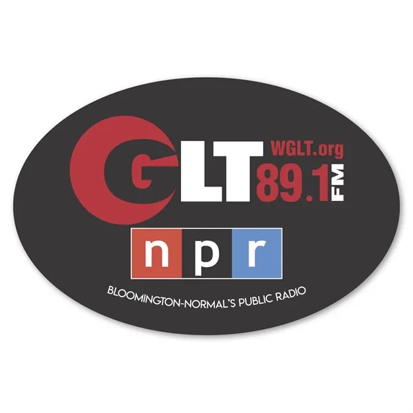 4" x 6" oval bumper sticker with UV finish, permanent adhesive... from ASI 68507 The Magnet Group / Magnet LLC™