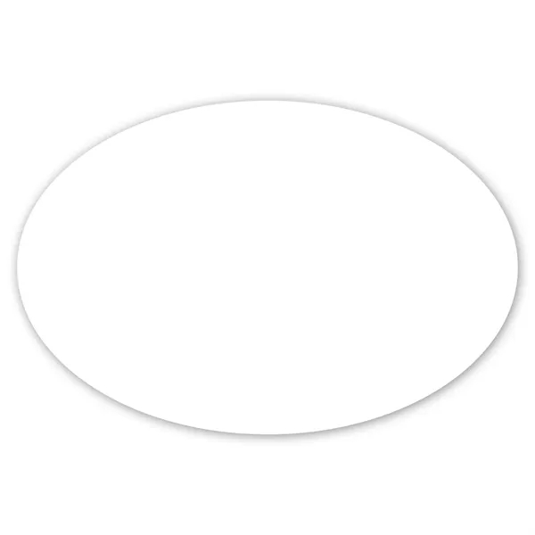 4" x 6" oval bumper sticker with UV finish, permanent adhesive... from ASI 68507 The Magnet Group / Magnet LLC™