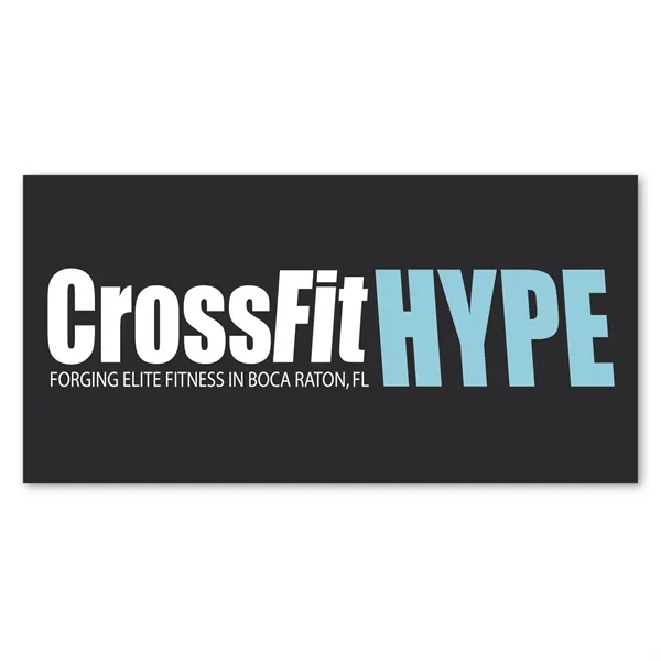 3.75" x 7.5" rectangle bumper sticker with UV finish, permanent adhesive... from ASI 68507 The Magnet Group / Magnet LLC™