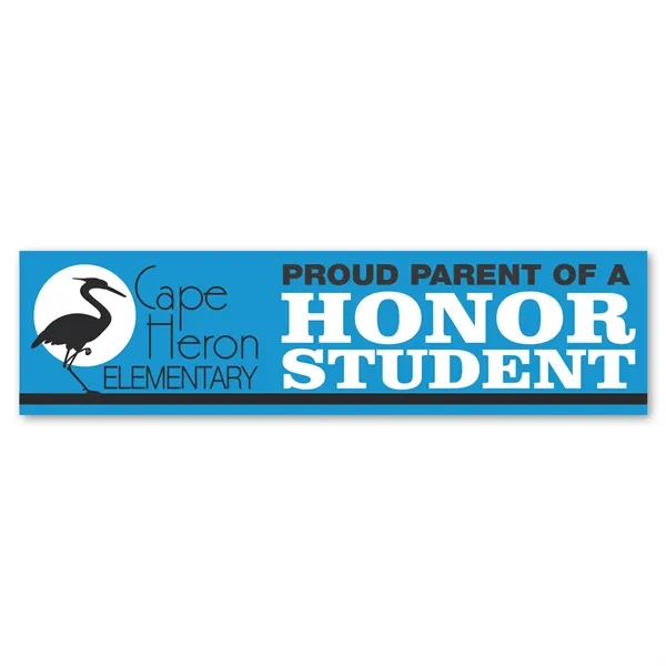 3" x 11.5" rectangle bumper sticker with UV finish, permanent adhesive... from ASI 68507 The Magnet Group / Magnet LLC™