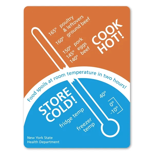 3" x 4" rectangle shaped label with permanent adhesive backing and... from ASI 68507 The Magnet Group / Magnet LLC™