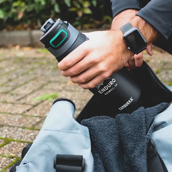 25 ounce vacuum insulated stainless steel bottle with a textured grip... from ASI 68507 The Magnet Group / Perfect Line