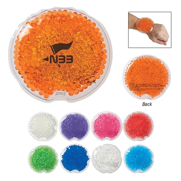 Small Round Gel Beads Hot/Cold Pack.  Therapeutic Gel Pack Applies... from ASI 61125 Hit Promotional Products / Hit®