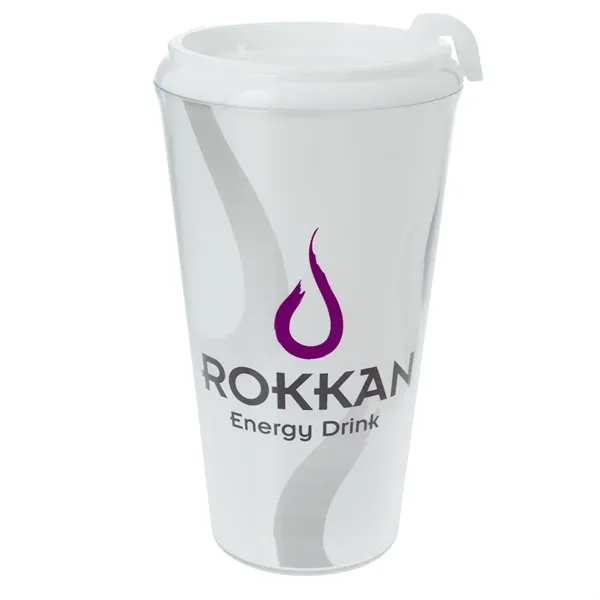 16 Oz. Beyond Tumbler. Double Wall Construction For Insulation Of Hot... from ASI 61125 Hit Promotional Products / Hit®