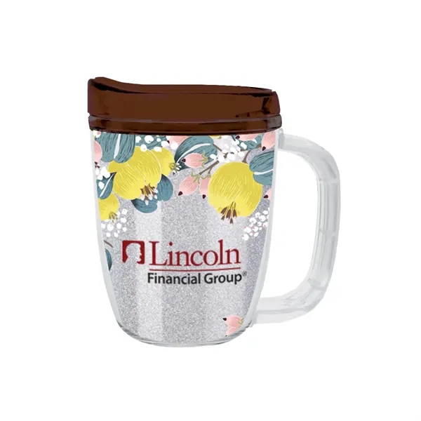 USA-made 12 oz. travel mug with snap-on, spill-resistant thumb-slide lid... from ASI 61125 Hit Promotional Products / Hit®