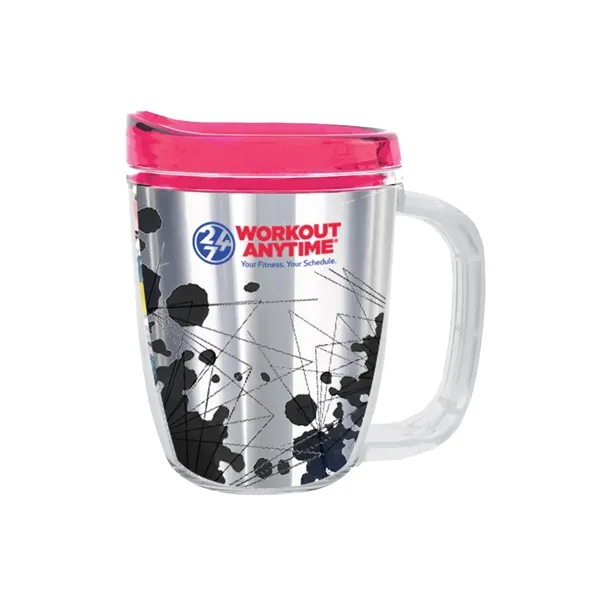 USA-made 12 oz. travel mug with snap-on, spill-resistant thumb-slide lid... from ASI 61125 Hit Promotional Products / Hit®