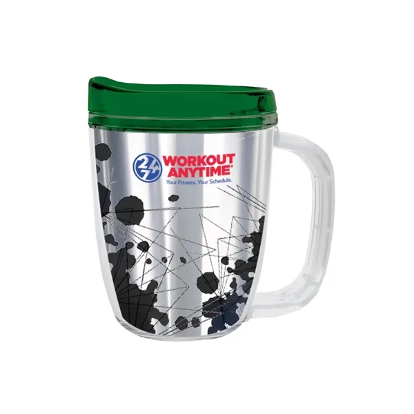 USA-made 12 oz. travel mug with snap-on, spill-resistant thumb-slide lid... from ASI 61125 Hit Promotional Products / Hit®