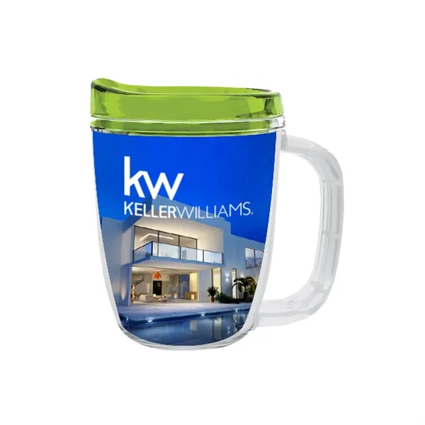 USA-made 12 oz. travel mug with snap-on, spill-resistant thumb-slide lid... from ASI 61125 Hit Promotional Products / Hit®