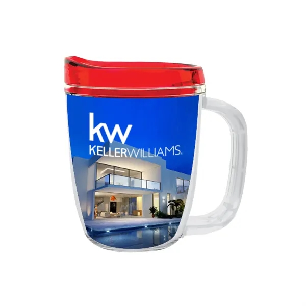 USA-made 12 oz. travel mug with snap-on, spill-resistant thumb-slide lid... from ASI 61125 Hit Promotional Products / Hit®