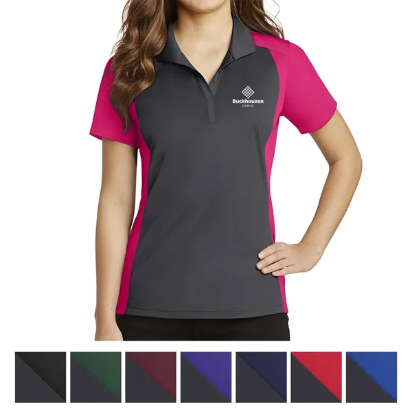 Sport-Tek® Ladies' Colorblock Micropique Sport-Wick® Polo... from ASI 61125 Hit Promotional Products / Hit®