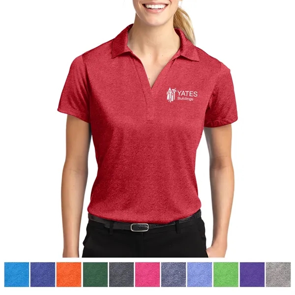 Sport-Tek® Ladies' Heather Contender™ Polo... from ASI 61125 Hit Promotional Products / Hit®