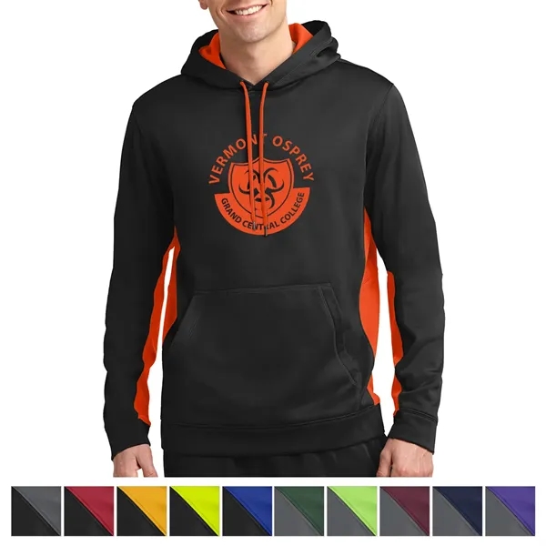 Sport-Tek® Sport-Wick® Fleece Colorblock Hooded Pullover... from ASI 61125 Hit Promotional Products / Hit®