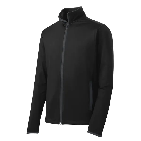 Sport-Tek® Sport-Wick® Stretch Contrast Full-Zip Jacket... from ASI 61125 Hit Promotional Products / Hit®