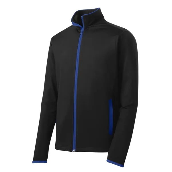 Sport-Tek® Sport-Wick® Stretch Contrast Full-Zip Jacket... from ASI 61125 Hit Promotional Products / Hit®