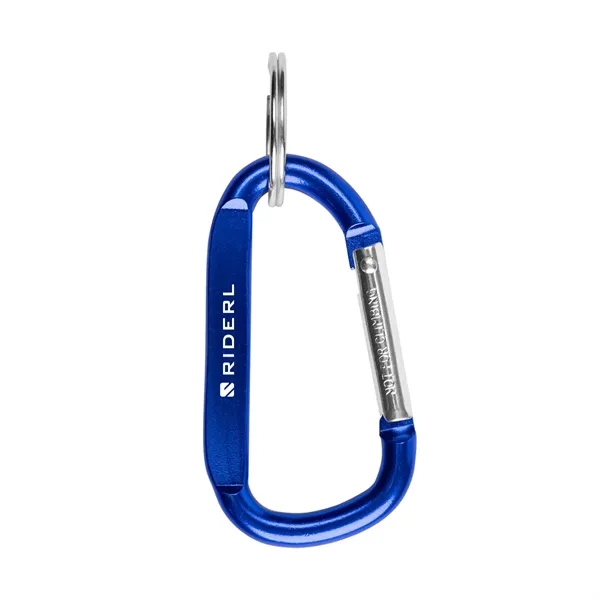 6MM Carabiner with Split Ring.  Approx. Size:  2 3/8"... from ASI 61125 Hit Promotional Products / Hit®