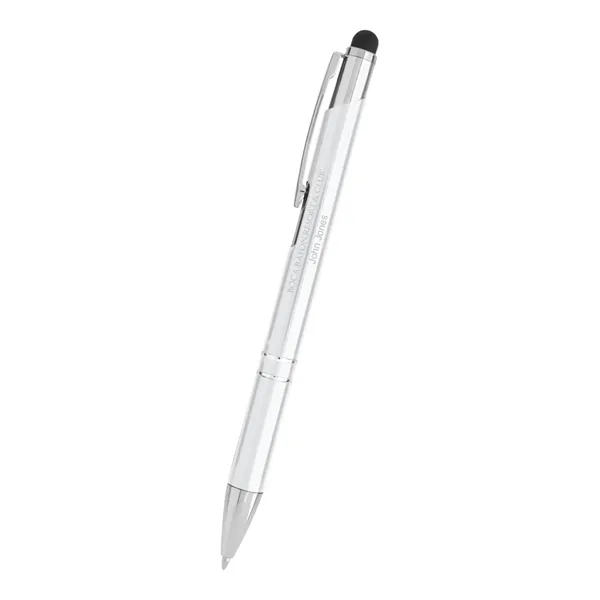Plunger-action stylus pen made of aluminum and available in six colors.... from ASI 61125 Hit Promotional Products / Hit®