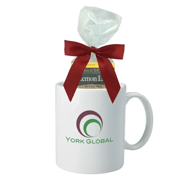 Stoneware mug with orange spice, lemon, mint and pomegranate green tea... from ASI 61125 Hit Promotional Products / Hit®